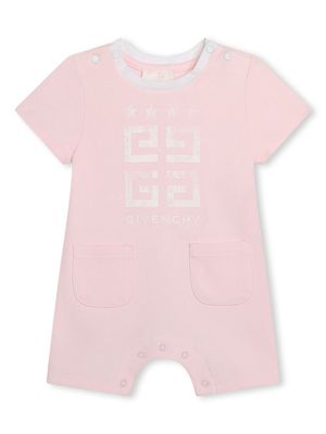 Givenchy Kids logo-print cotton romper - Pink