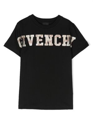 Givenchy Kids logo-print detail T-shirt - Black