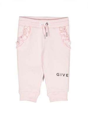 Givenchy Kids logo-print detail track pants - Pink