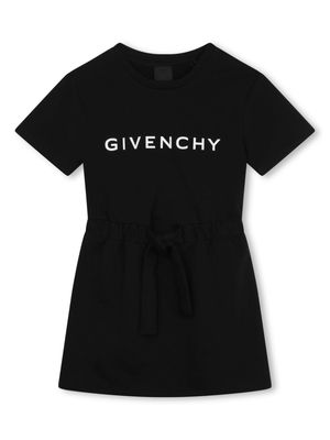 Givenchy Kids logo-print jersey dress - Black