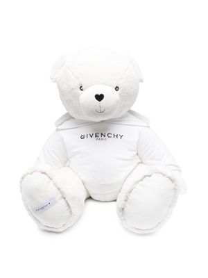 Givenchy Kids logo-print plush bear toy - White