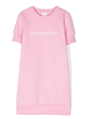 Givenchy Kids logo print sweatshirt dress - Pink