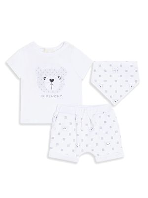 Givenchy Kids logo-print T-shirt and shorts set - White