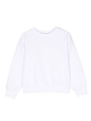 Givenchy Kids logo-tape crew-neck sweatshirt - White