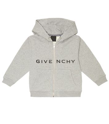 Givenchy Kids Logo zipped hoodie