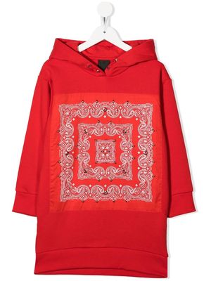 Givenchy Kids long sleeve hoodie dress - Red