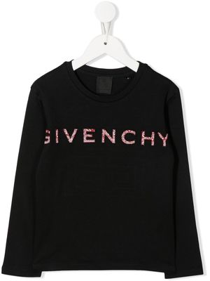 Givenchy Kids long sleeve T-shirt - Black