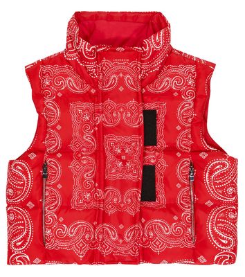 Givenchy Kids Printed quilted vest