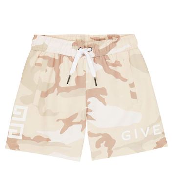 Givenchy Kids Printed swim shorts