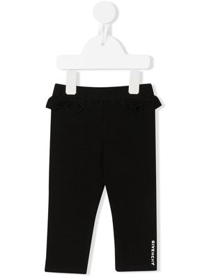 Givenchy Kids ruffle-embellished leggings - Black