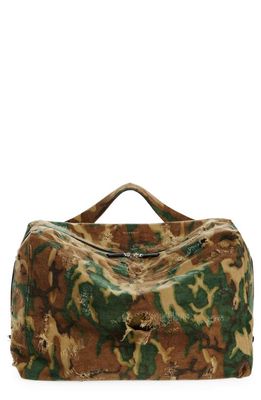 Givenchy Large Pandora Camo Print Duffle Bag in Brown/Khaki