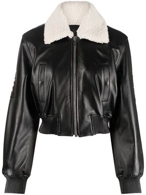Givenchy logo-embossed bomber jacket - Black