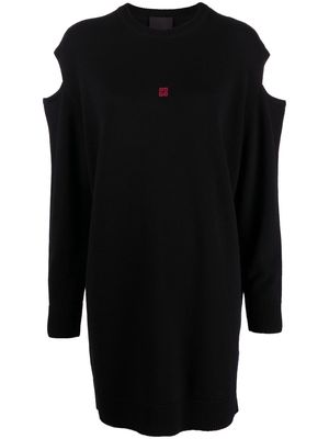 Givenchy logo-embroidered cut-out jumper - Black