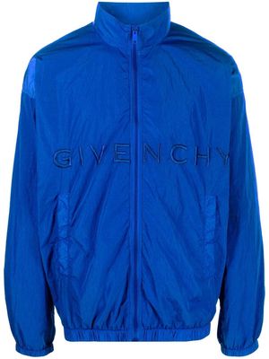 Givenchy logo-embroidered lightweight jacket - Blue