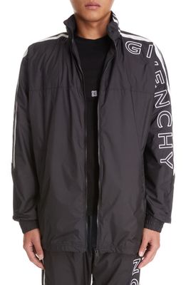 Givenchy Logo Embroidered Track Jacket in Black