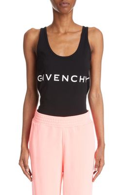 Givenchy Logo Graphic Tank Top in Black
