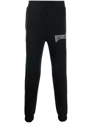 Givenchy logo-patch cotton track pants - Black