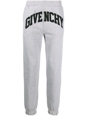 Givenchy logo-patches cotton track pants - Grey