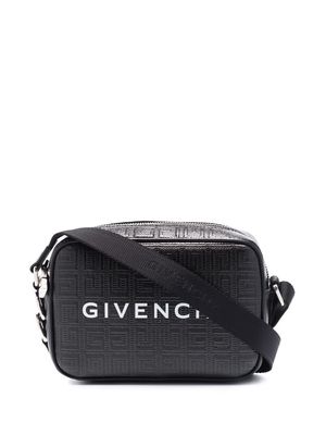 Givenchy logo-print embossed shoulder bag - 001 BLACK