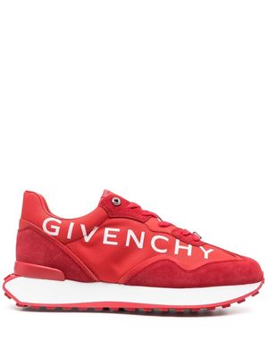 Givenchy logo-print lace-up sneakers - Red