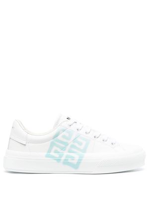Givenchy logo-print lace-up sneakers - White