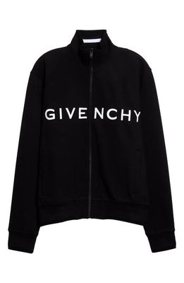 Givenchy Logo Slim Fit Track Jacket in Black
