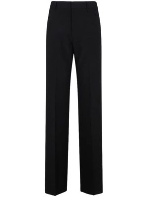 Givenchy logo-stripe wool straight trousers - Black