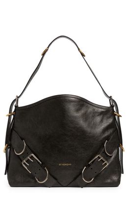 Givenchy Medium Voyou Boyfriend Leather Hobo Bag in Black