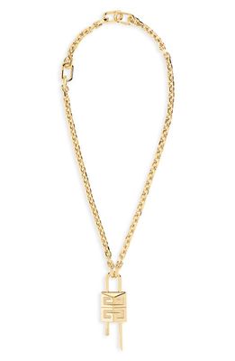 Givenchy Men's 4G Padlock Pendant Necklace in 710-Golden Yellow