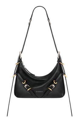 Givenchy Mini Voyou Leather Hobo in Black