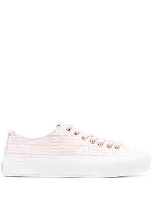 Givenchy monogram platform low-top sneakers - Pink