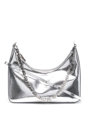Givenchy Moon Cut Out metallic-effec bag - Silver