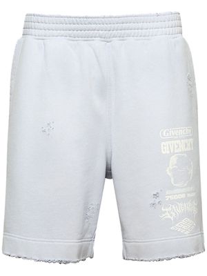 Givenchy New Board cotton track shorts - Blue