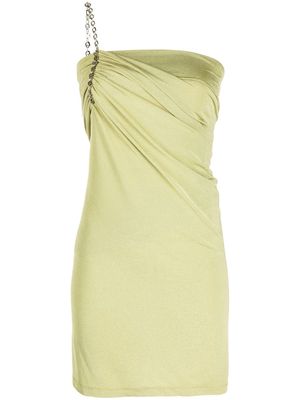 Givenchy one-shoulder gathered dress - Green