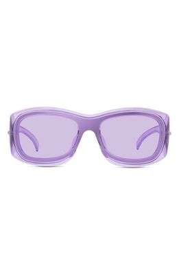 Givenchy Oval Sunglasses in Shiny Violet /Violet