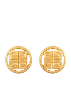 Givenchy Pre-Owned 1980s 4G clip-on earrings - Gold