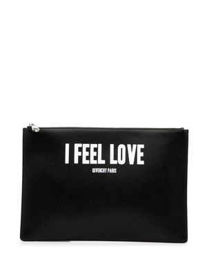 Givenchy Pre-Owned 2010-2024 I Feel Love leather clutch bag - Black