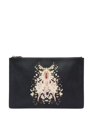 Givenchy Pre-Owned 2015 Givenchy Printed Clutch Bag - Black