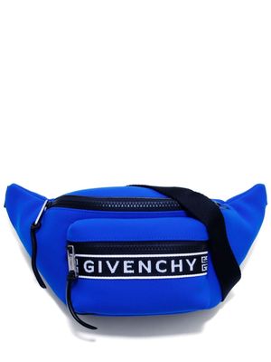 Givenchy Pre-Owned logo-tape belt bag - Blue