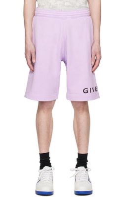 Givenchy Purple Printed Shorts