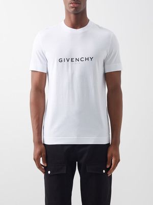 Givenchy - Reverse-logo Cotton-jersey T-shirt - Mens - White