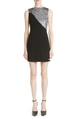 Givenchy Sequin Bodice Sleeveless Dress in Black