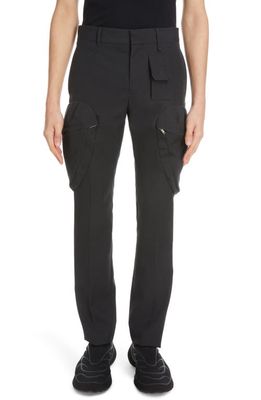 Givenchy Slim Fit Cargo Trousers in Charcoal