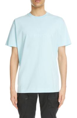 Givenchy Slim Fit Logo T-Shirt in Acqua Marine