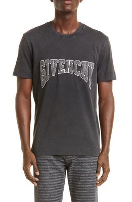 Givenchy Slim Fit Logo T-Shirt in Faded Black