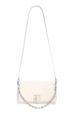Givenchy Small 4G Quilted Leather Crossbody Bag in Ivory