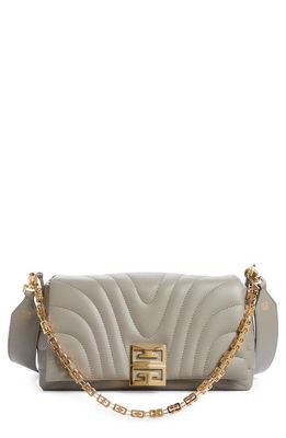 Givenchy Small 4G Quilted Leather Crossbody Bag in Stone Grey