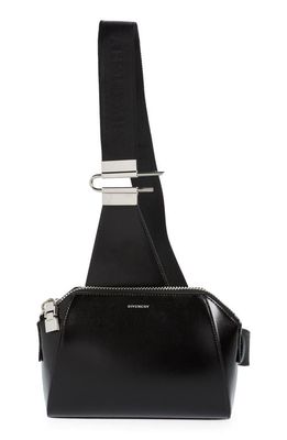 Givenchy Small Antigona Leather Crossbody Bag in 001-Black