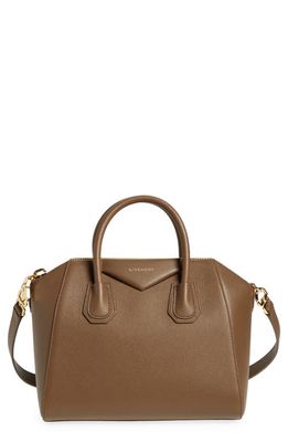 Givenchy Small Antigona Leather Satchel in Taupe