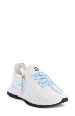 Givenchy Spectre Zip Runner Sneaker in White/Blue